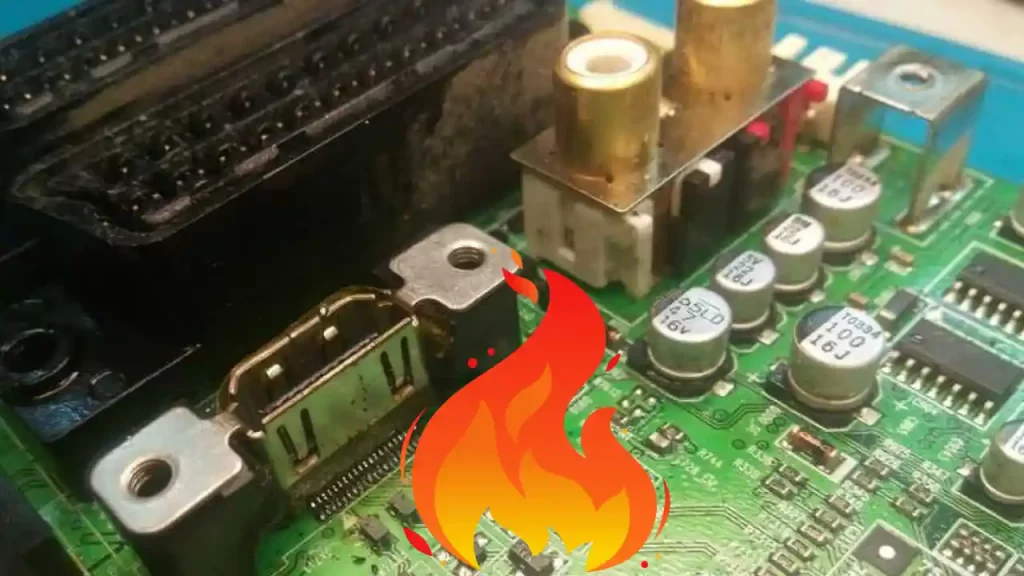 Overheating of the electrical system