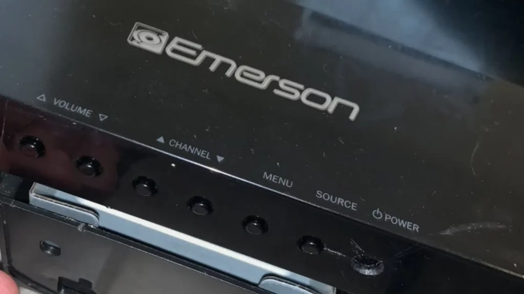 Use the Emerson TV's Power Button